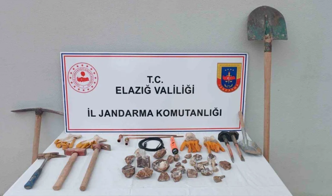 ELAZIĞ’DA KAÇAK KAZI YAPAN