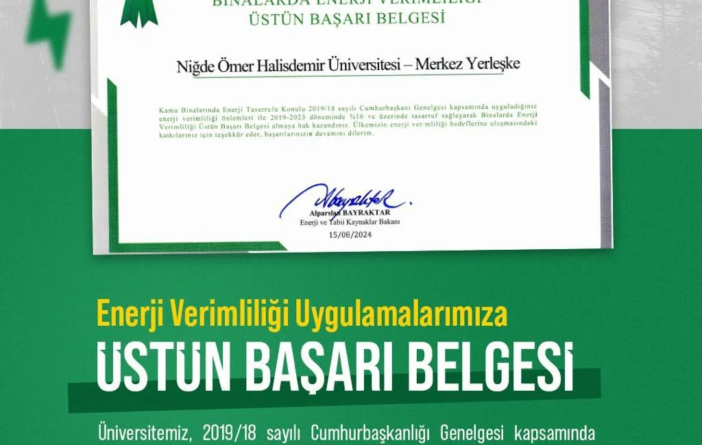 NİĞDE ÖMER HALİSDEMİR ÜNİVERSİTESİNE