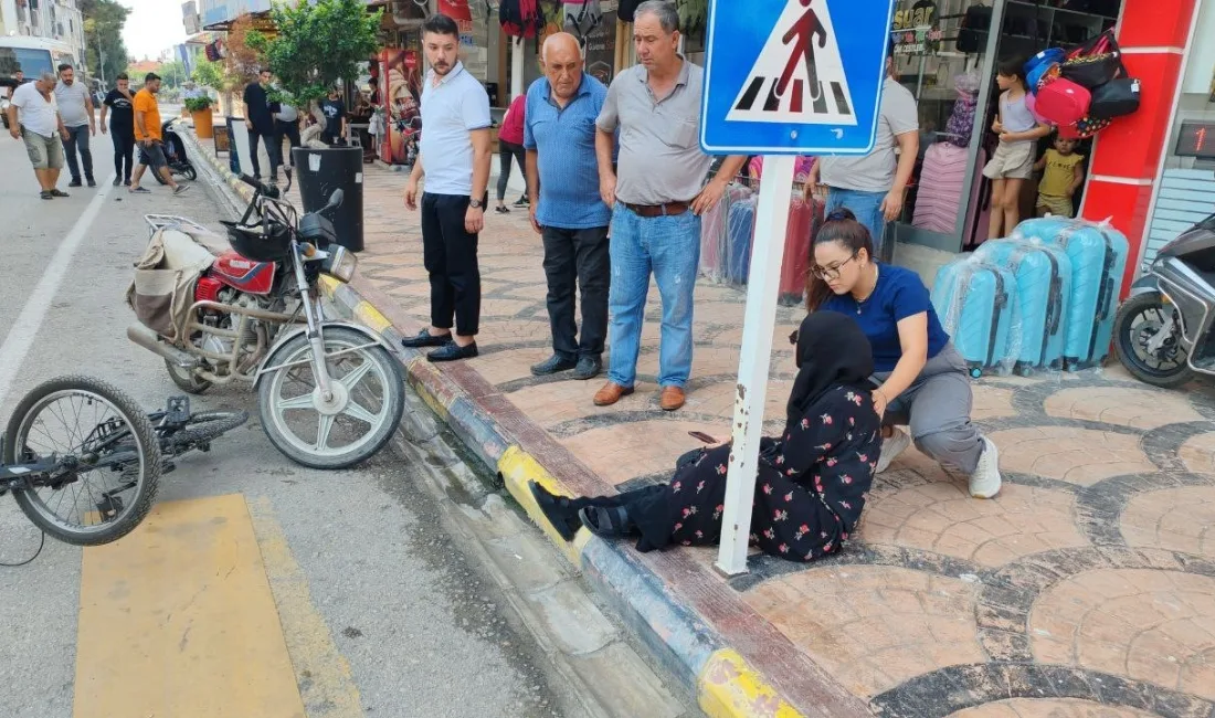 HATAY’DA MOTOSİKLETLE, BİSİKLETİN ÇARPIŞMASI SONUCU MEYDANA GELEN KAZADA 2 KİŞİ