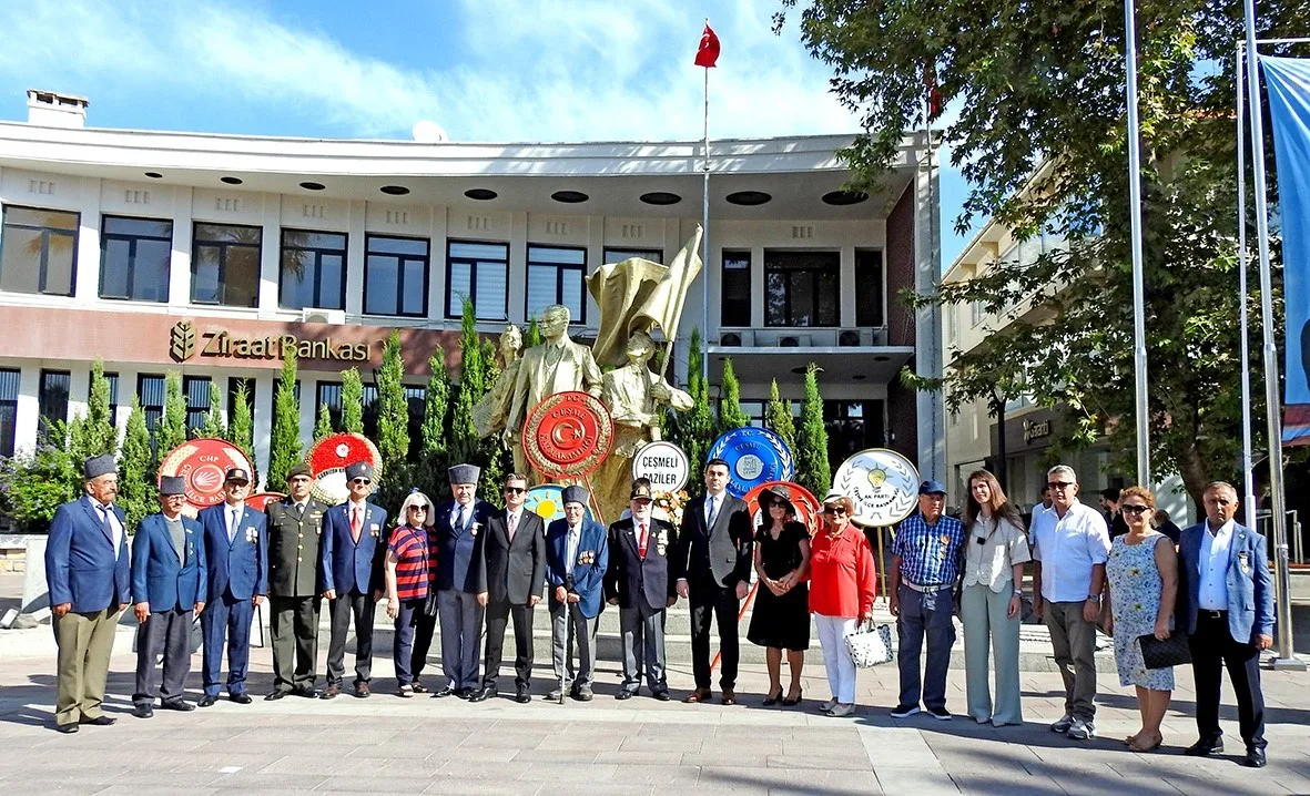 Gaziler Günü Çeşme’de törenle kutlandı