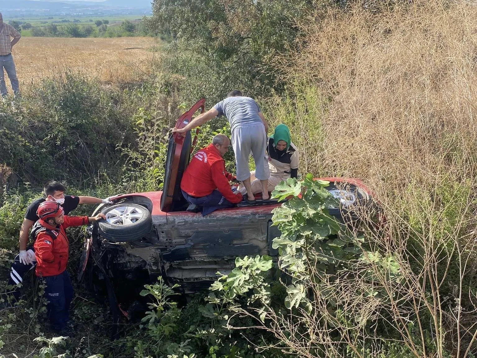 Gönen’de trafik kazası: 1 yaralı