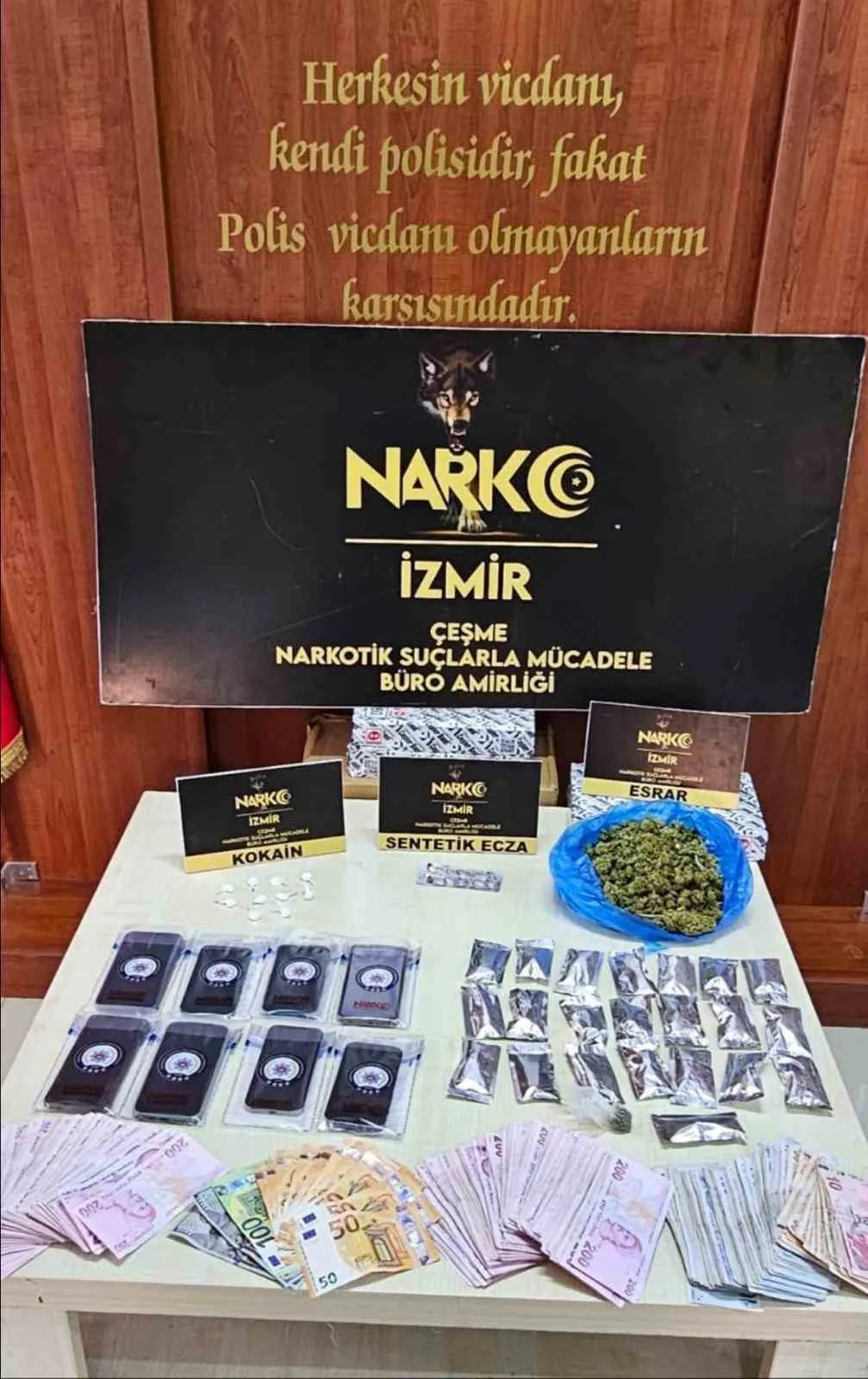 İzmir’de uyuşturucu operasyonları: 100 şüpheliye işlem