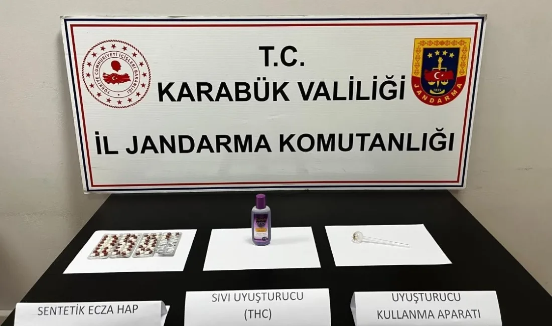 KARABÜK'TE DÜZENLENEN UYUŞTURUCU OPERASYONUNDA