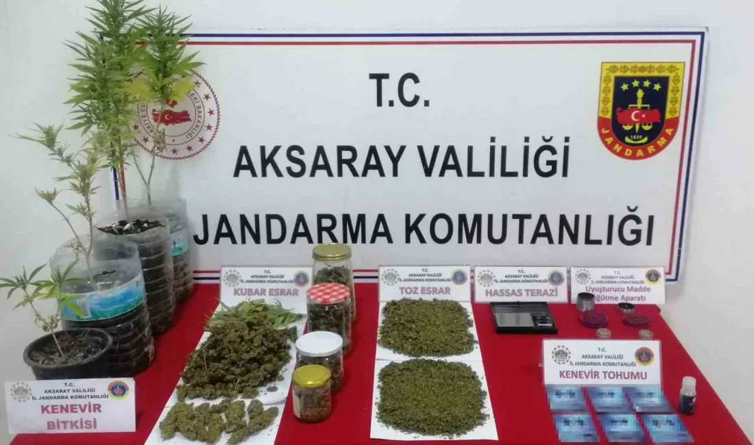 AKSARAY’DA UYUŞTURUCU İMAL EDİP