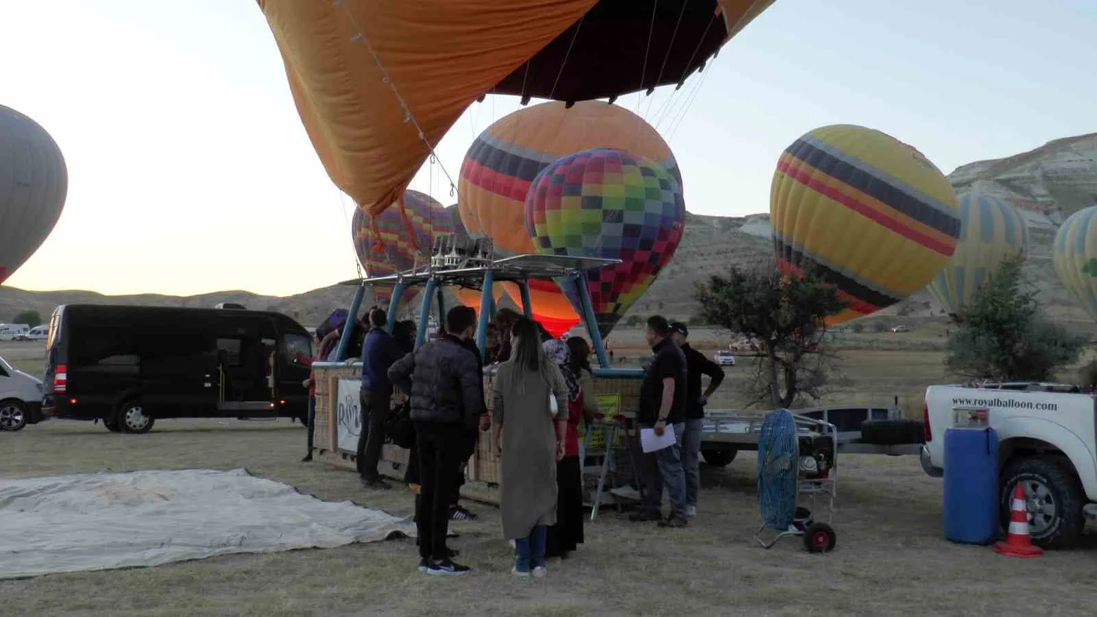 Kapadokya’da balon turları iptal edildi