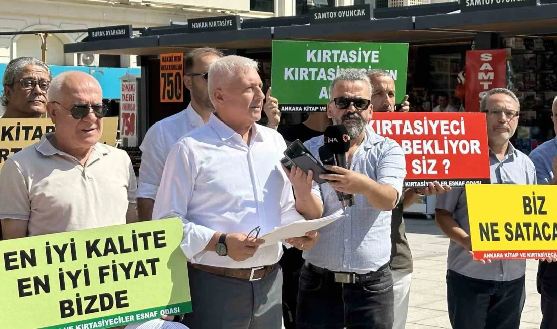 ANKARA KİTAP VE KIRTASİYECİLER ODASI BAŞKANI MÜSLÜM KÜÇÜKARZUMAN, KIRTASİYE ÜRÜNLERİNİN