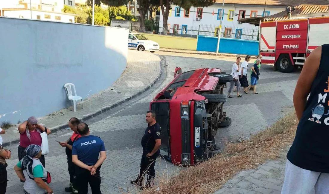 KOÇARLI’DA KAMYONET DEVRİLDİ: 1