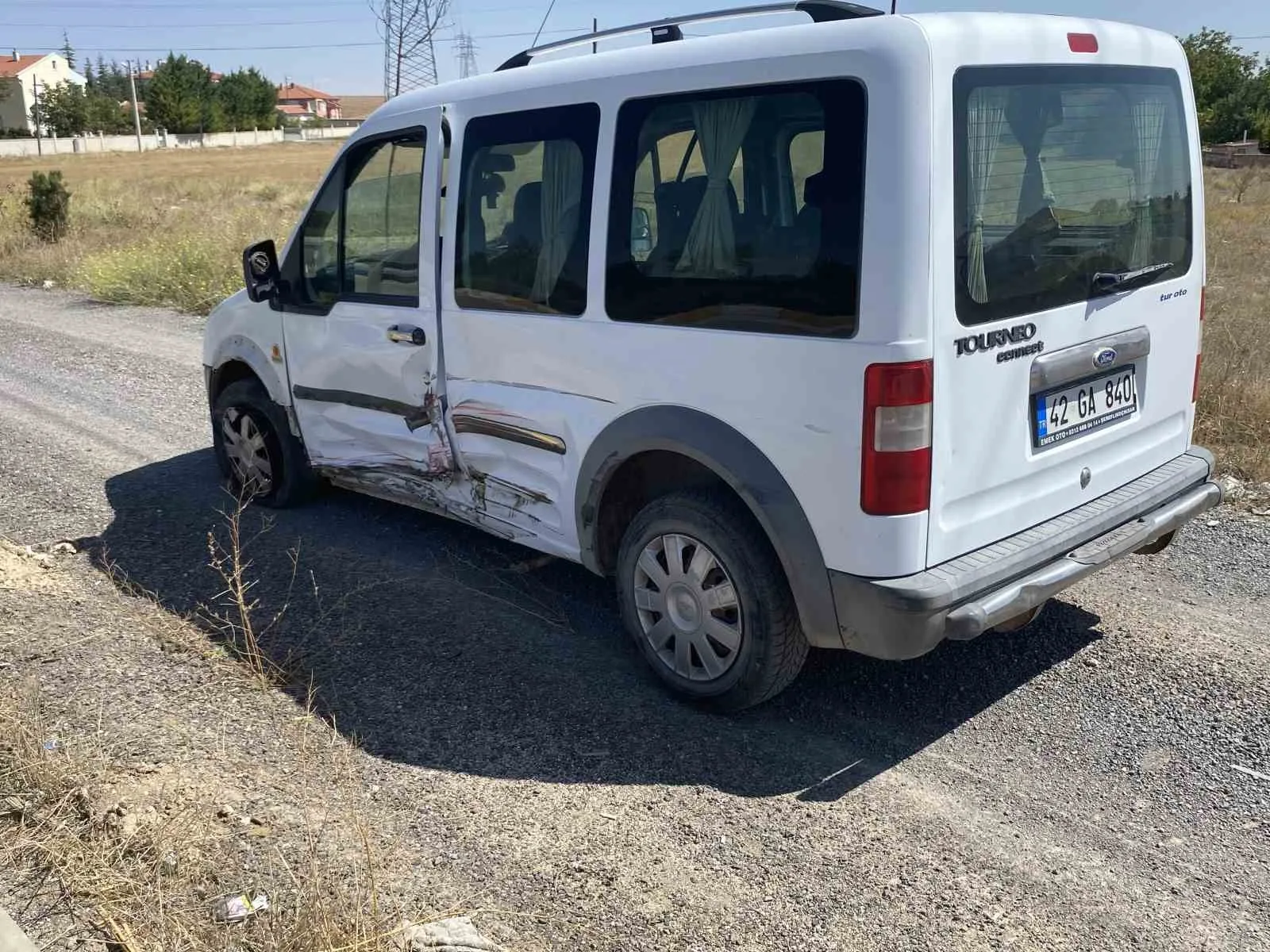 Konya’da trafik kazası: 2 yaralı