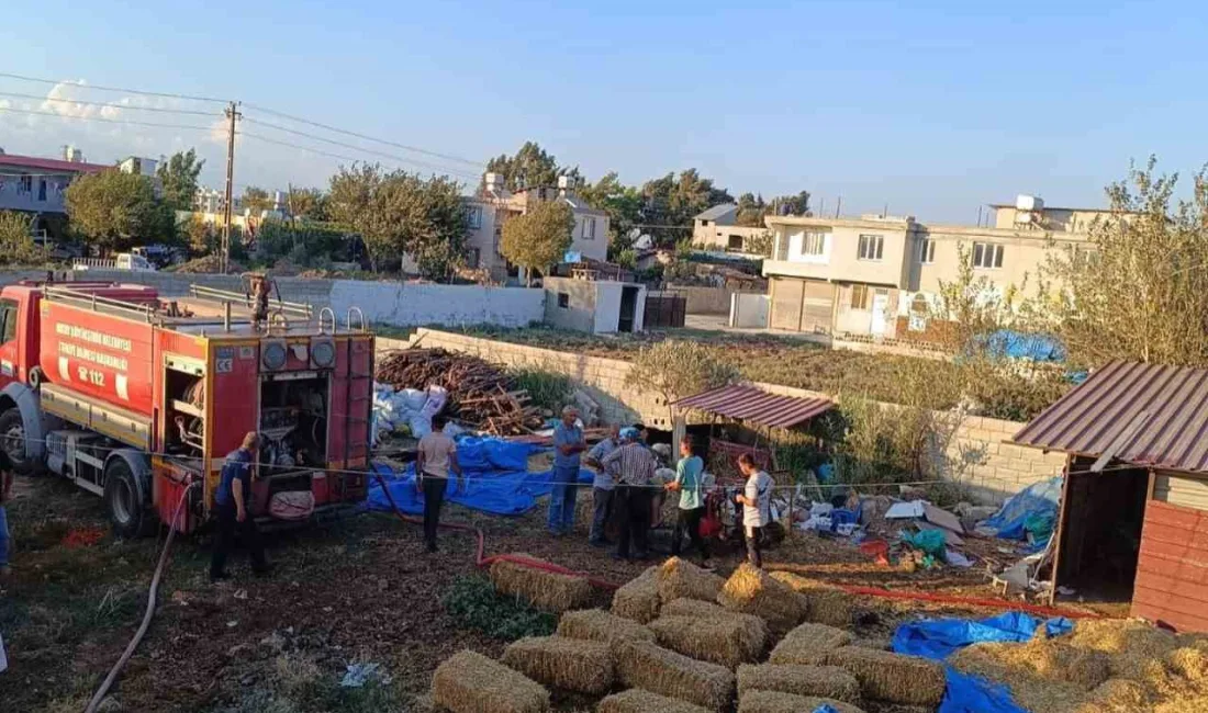 HATAY’DA SAMANLIKTA ÇIKAN YANGIN