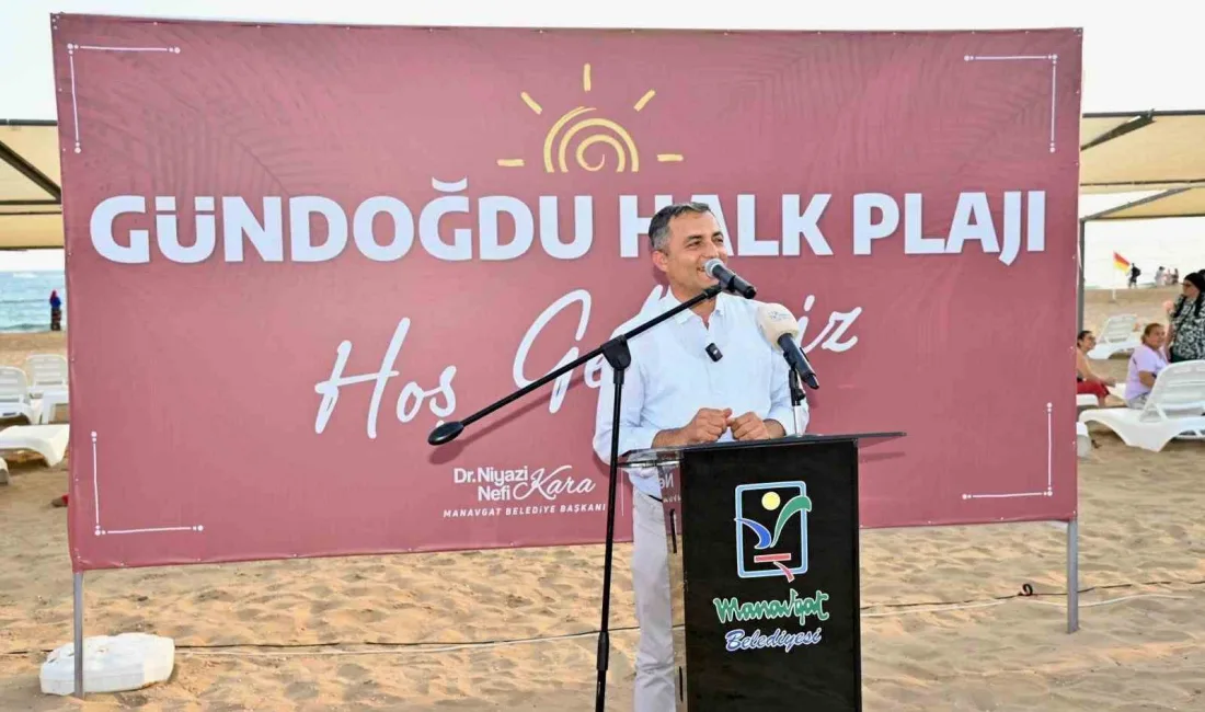 AÇILIŞ TÖRENİNDE KONUŞAN MANAVGAT