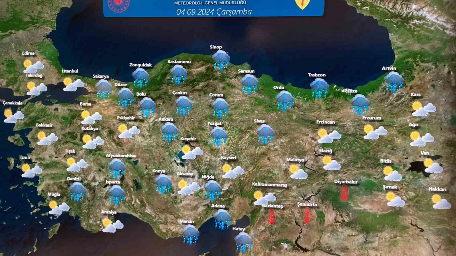 SON DEĞERLENDİRMELERE GÖRE BU HAFTA YURT GENELİNDE SICAKLIKLARIN MEVSİM NORMALLERİ