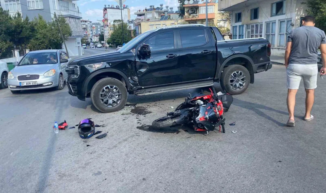 ANTALYA’NIN SERİK İLÇESİNDE MOTOSİKLET