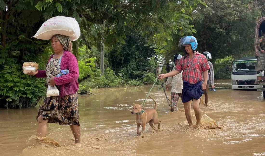 MYANMAR'DA ETKİLİ OLAN ŞİDDETLİ