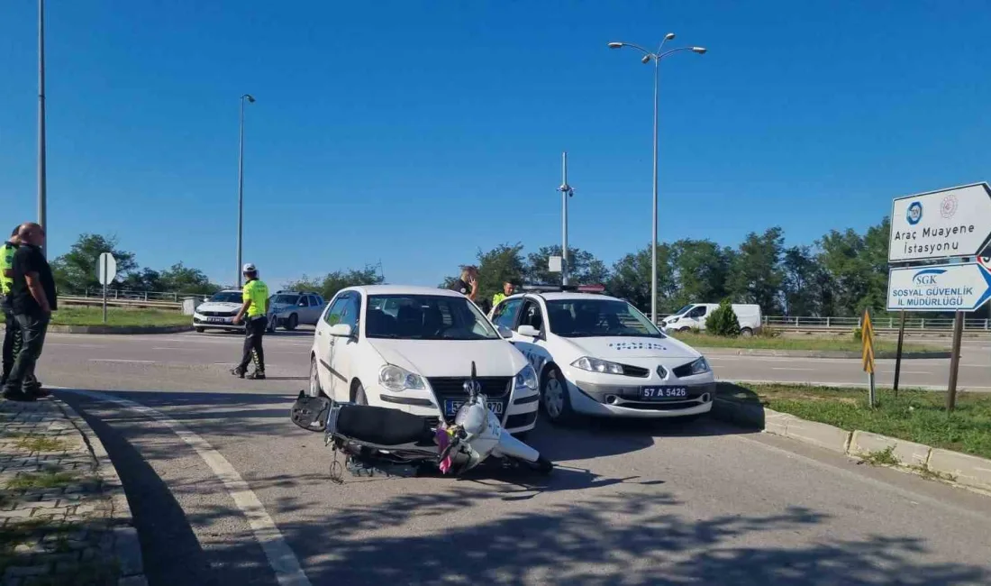 SİNOP’TA MEYDANA GELEN TRAFİK