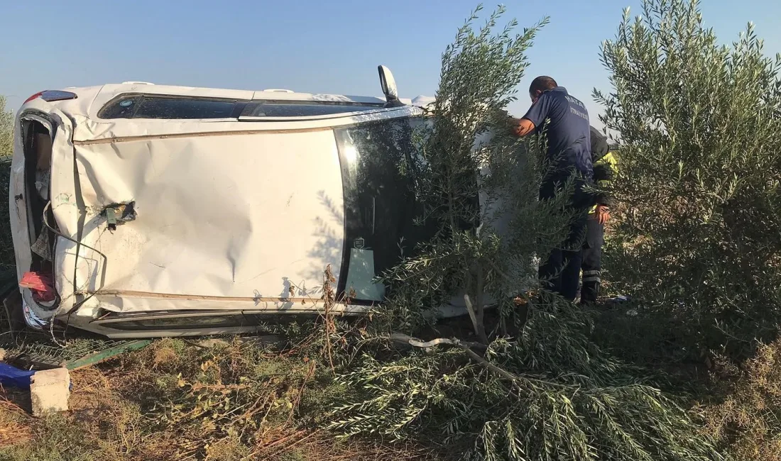 HATAY’DA ŞARAMPOLE DEVRİLEREK YAN