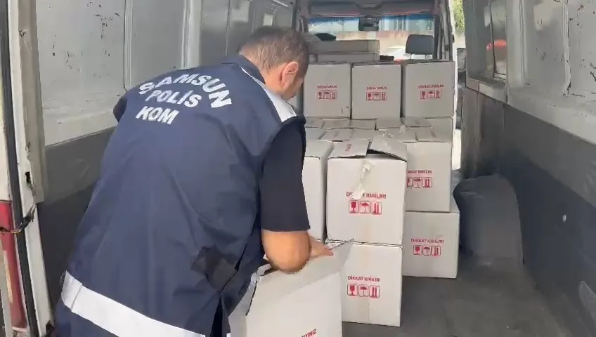 Samsun’da 2 ton etil alkol ele geçirildi