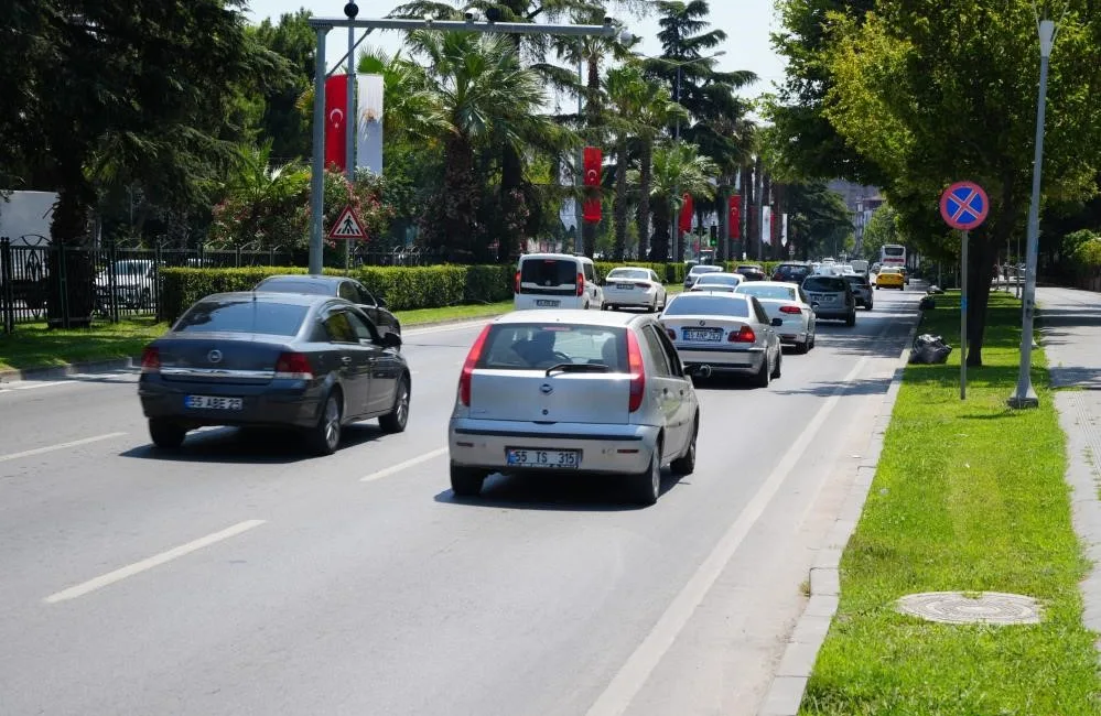 SAMSUN'DA TRAFİĞE KAYITLI ARAÇ