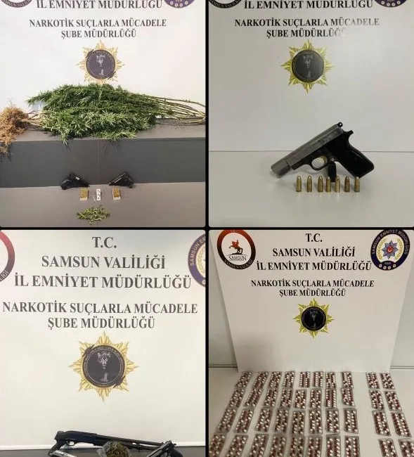 SAMSUN'DA NARKOTİK POLİSİ TATAFINDAN