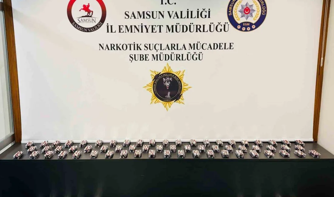 SAMSUN'DA NARKOTİK POLİSİ TATAFINDAN