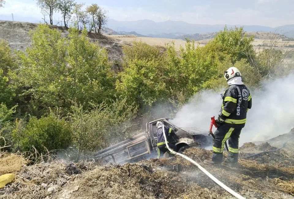 DENİZLİ’NİN SARAYKÖY İLÇESİNDE YOLDAN