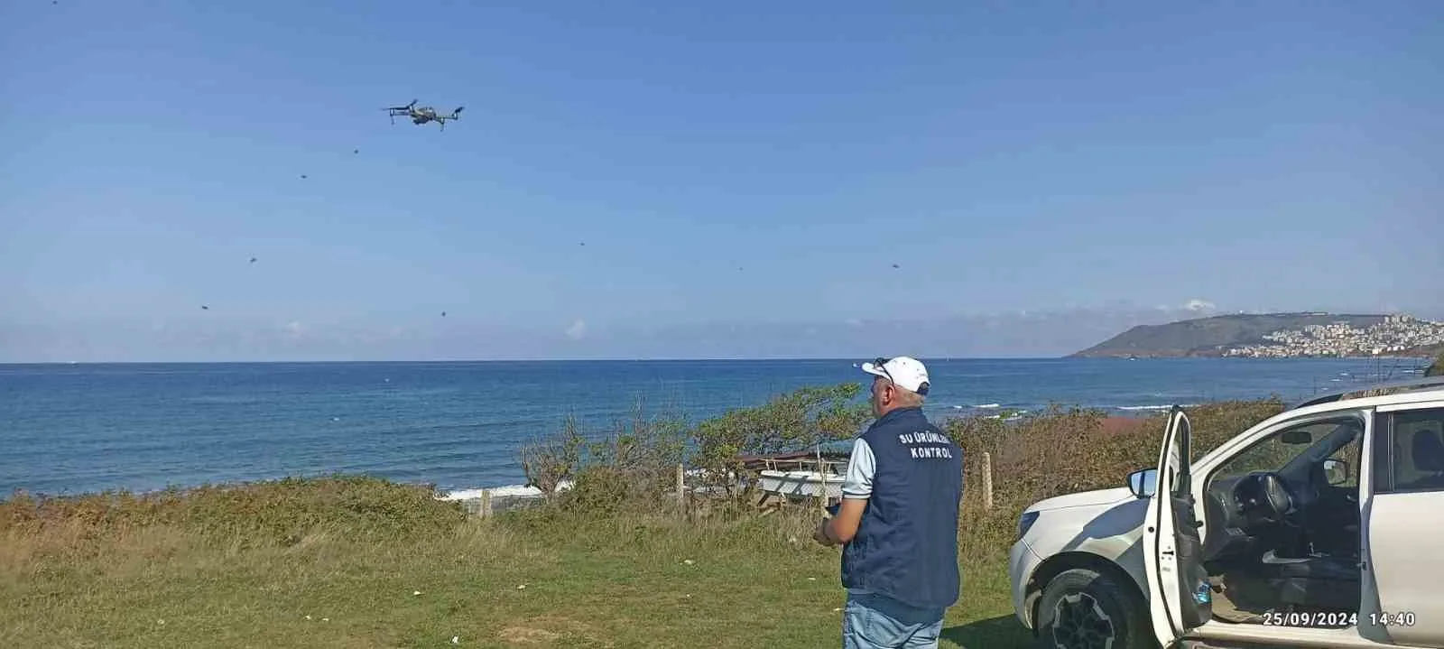 Sinop’ta dron destekli su ürünleri denetimi