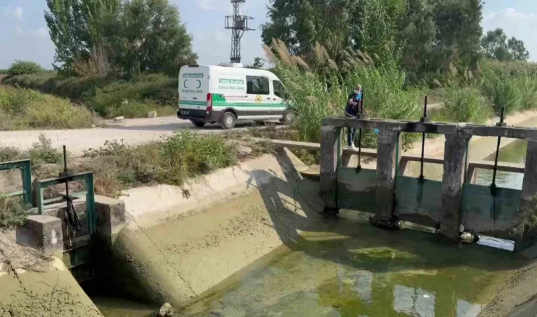 ADANA’DA SULAMA KANALINDA ÇÜRÜMÜŞ