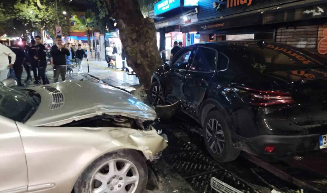 ÜSKÜDAR'DA SÜRÜCÜSÜNÜN KONTROLÜNDEN ÇIKAN