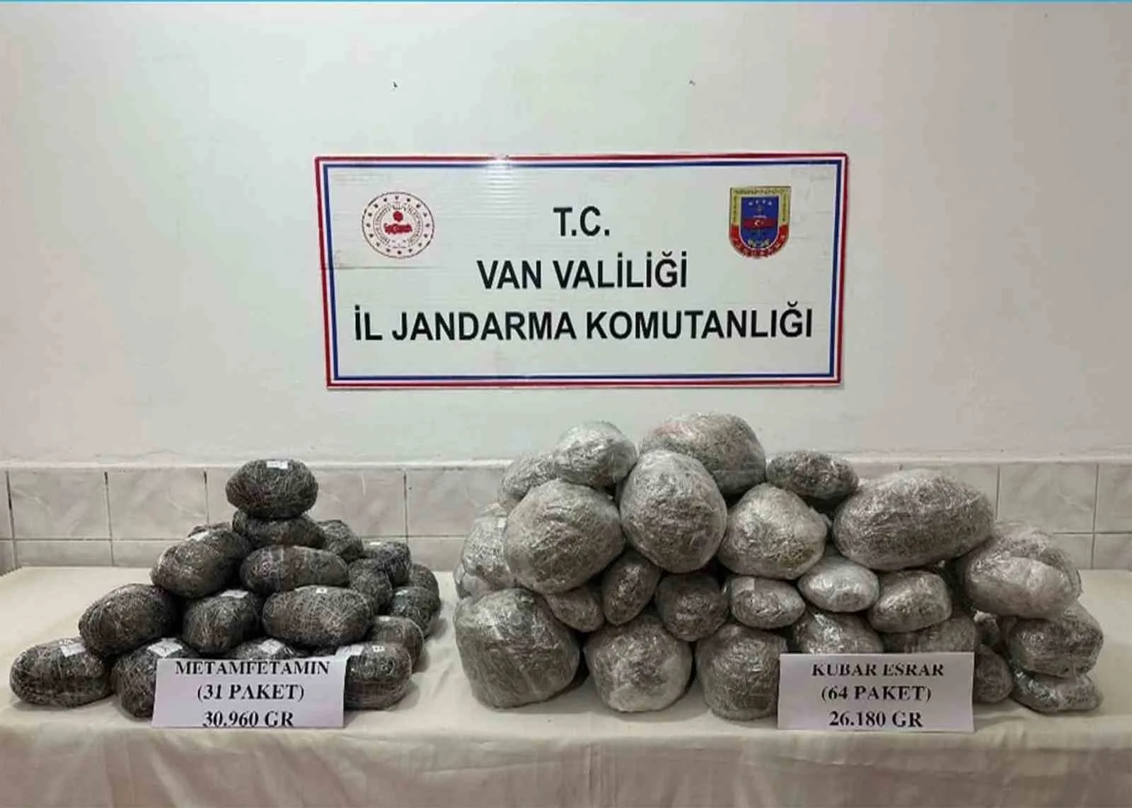 Van’da 107 kilo uyuşturucu ele geçirildi