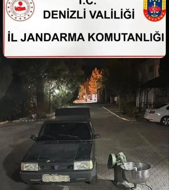 DENİZLİ’DE HIRSIZLARIN YAKALANMAMAK İÇİN