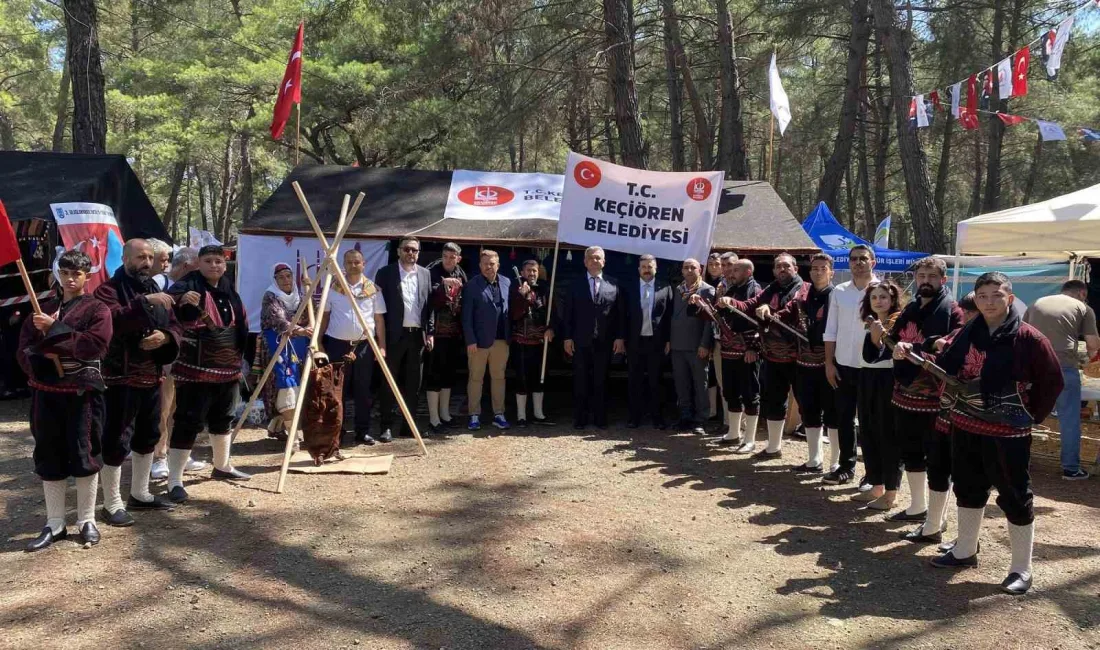 YÖRÜK FESTİVALİ'NDE KEÇİÖREN STANDINA BÜYÜK İLGİ GÖSTERİLDİ