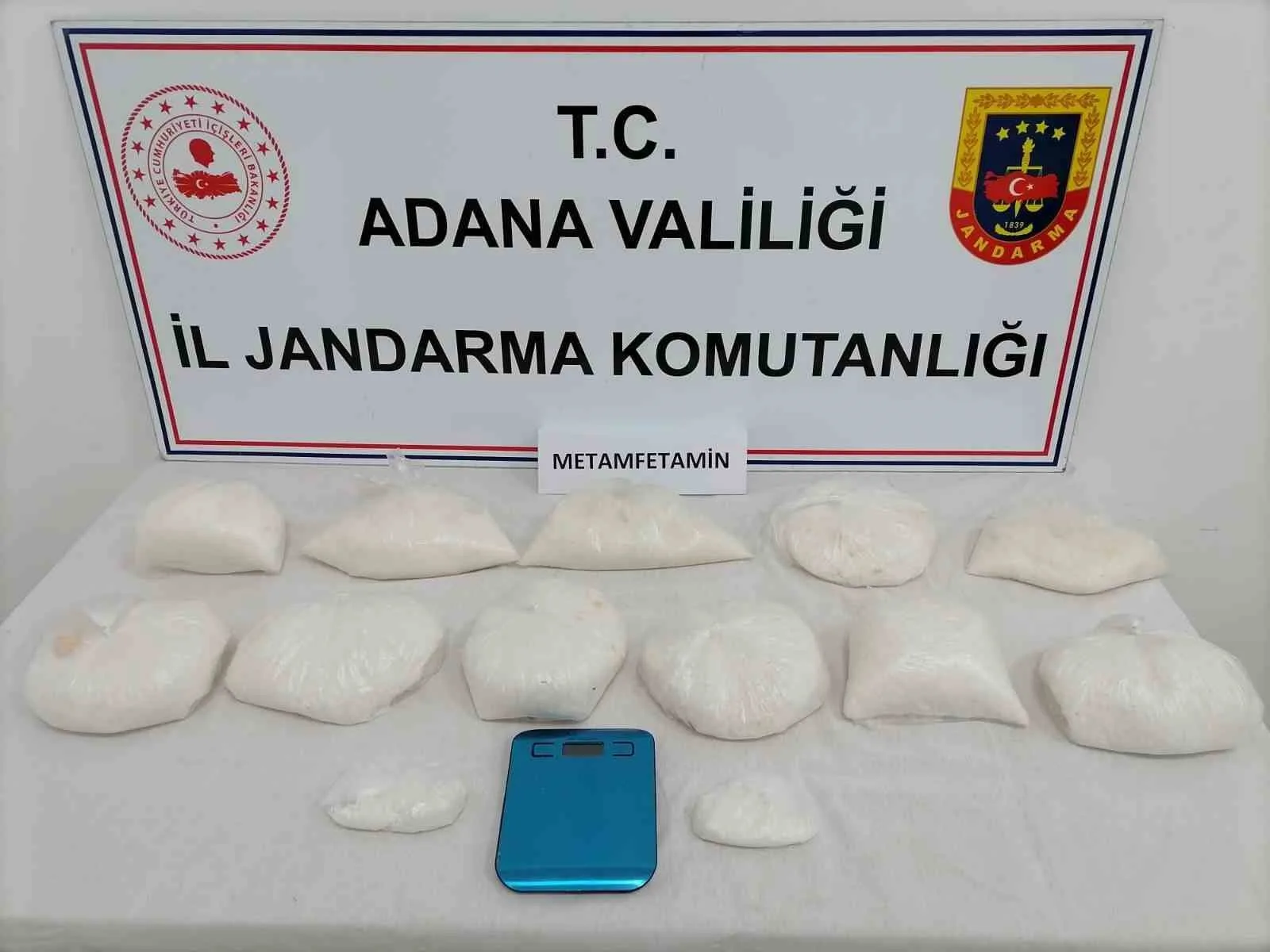 10 kilo 244 gram metanfetamin ele geçirildi