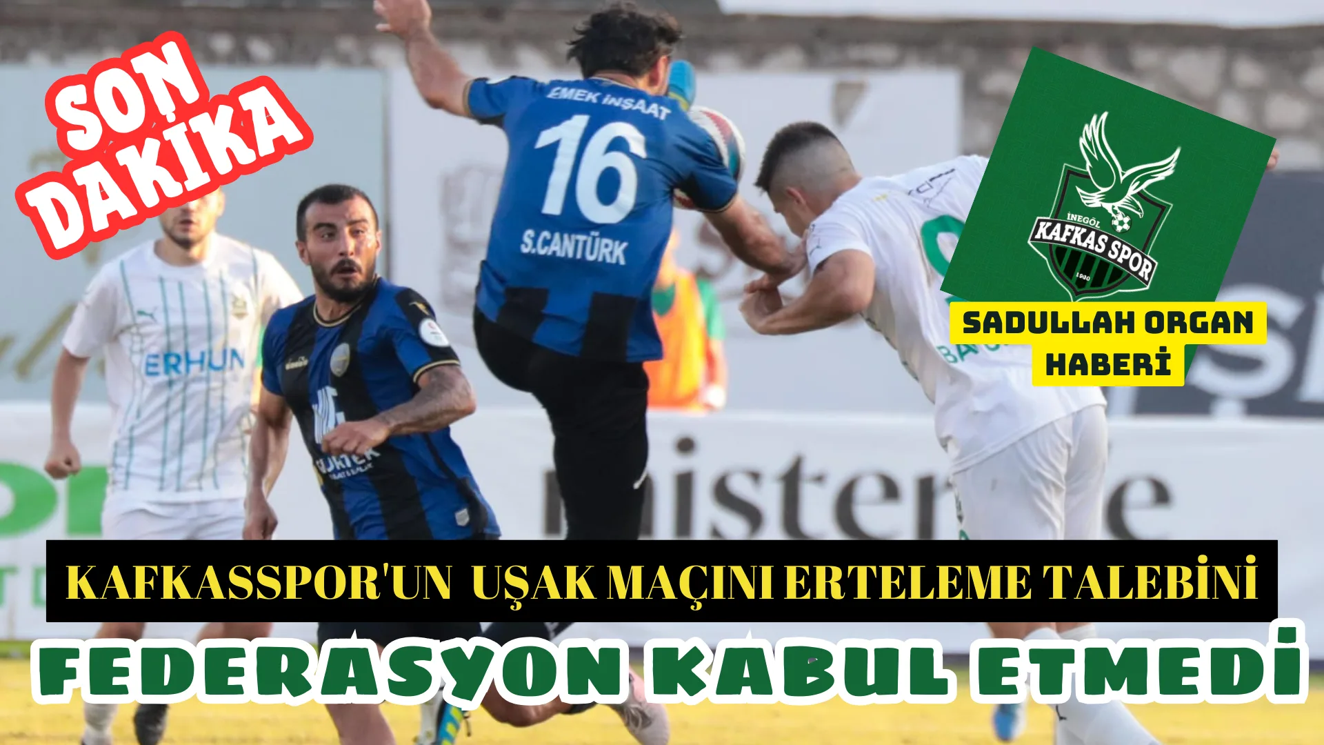 KAFKASSPOR’LU 7 OYUNCU YEDİKLERİ YEMEKTEN RAHATSIZLANDI.