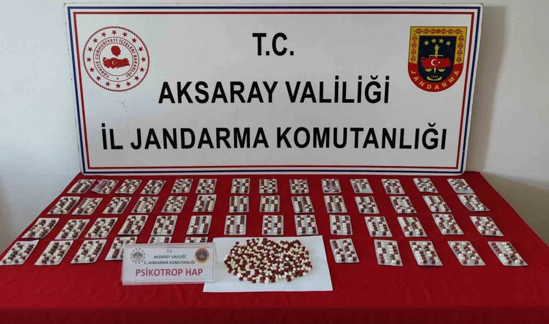 AKSARAY’A UYUŞTURUCU HAP GETİREN