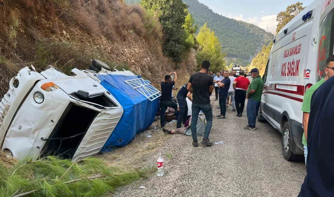 ANTALYA’DA SÜRÜCÜNÜN DİREKSİYON HAKİMİYETİNİ