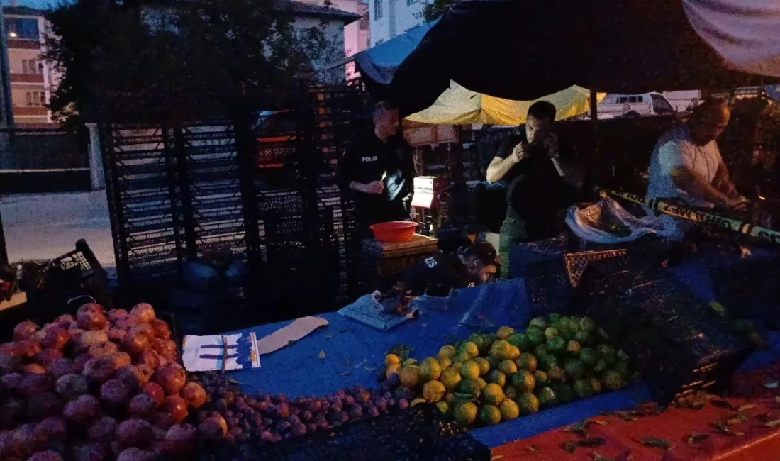 ÇORUM'DA PAZAR YERİNDE DÜZENLENEN