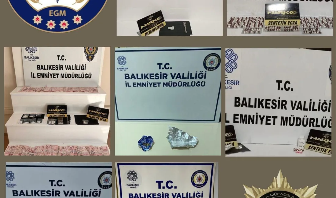 BALIKESİR'DE NARKOTİK OPERASYONUNDA 6