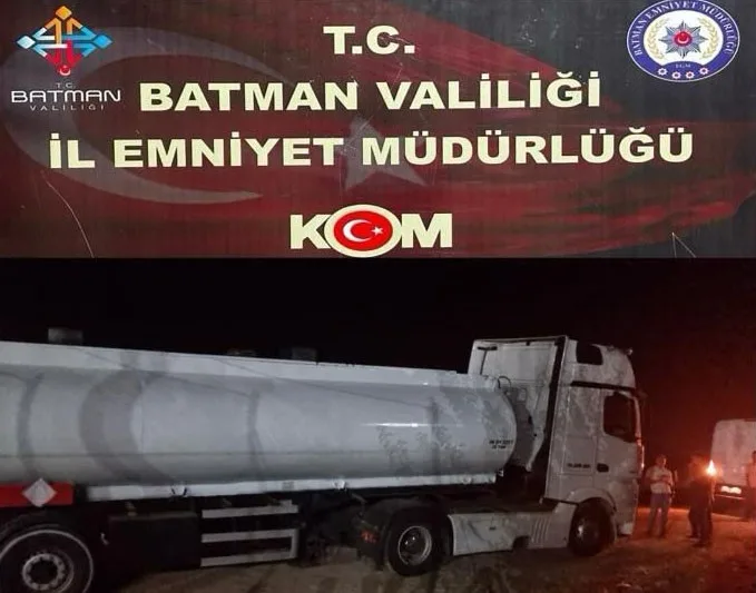 Batman’da 26 ton 424 litre kaçak akaryakıt ele geçirildi