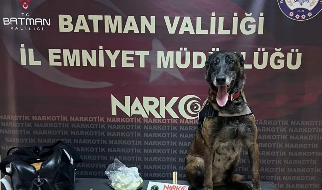 YOLCU OTOBÜSÜNDE NARKOTİK KÖPEĞİ