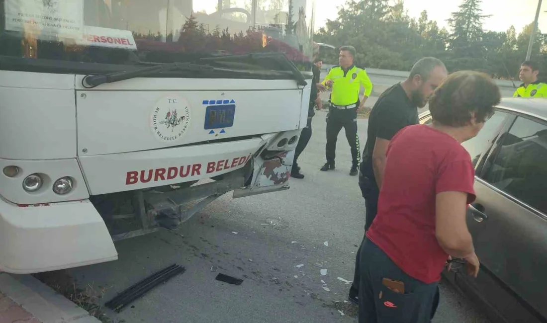 BURDUR’DA BELEDİYE OTOBÜSÜ İLE