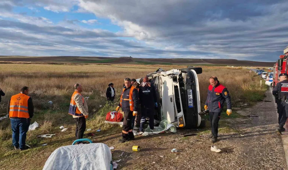 ÇORUM’UN ALACA İLÇESİNDE TIR