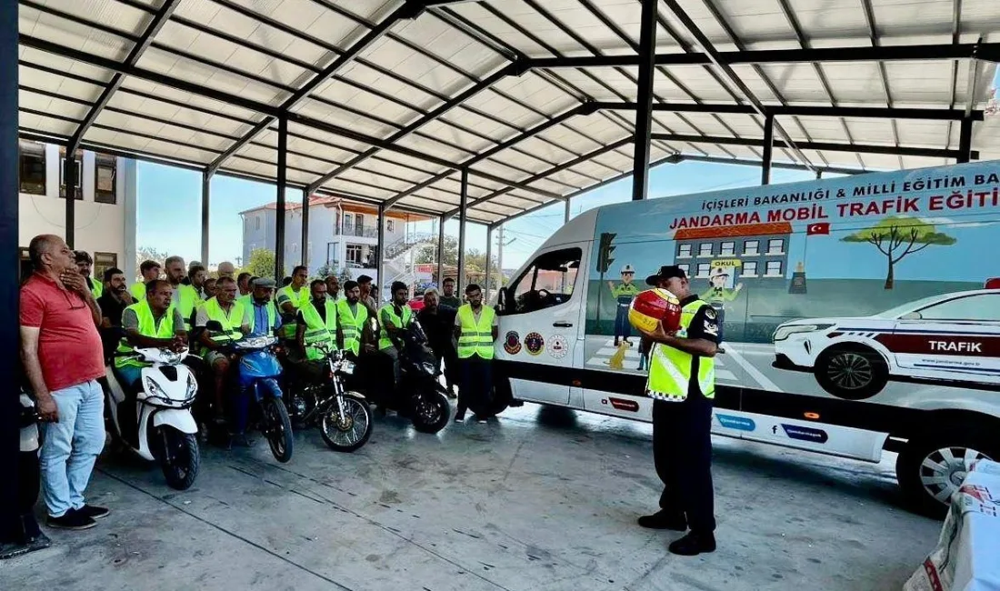 DATÇA’DA JANDARMADAN MOTOSİKLET SÜRÜCÜLERİNE