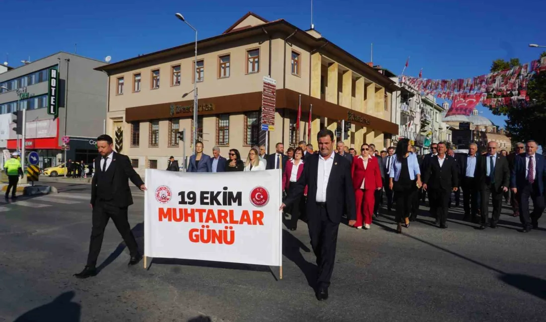 EDİRNE'DE "MUHTARLAR GÜNÜ" TÖRENLE