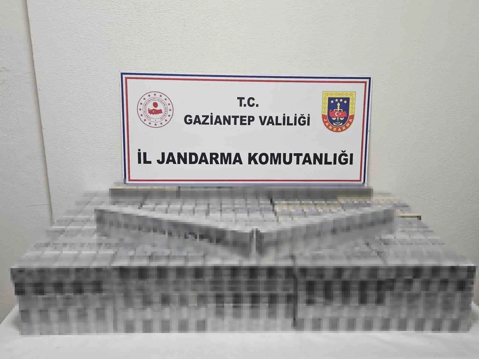 Gaziantep’te 1,5 milyon TL değerinde kaçak sigara ve tütün ele geçirildi