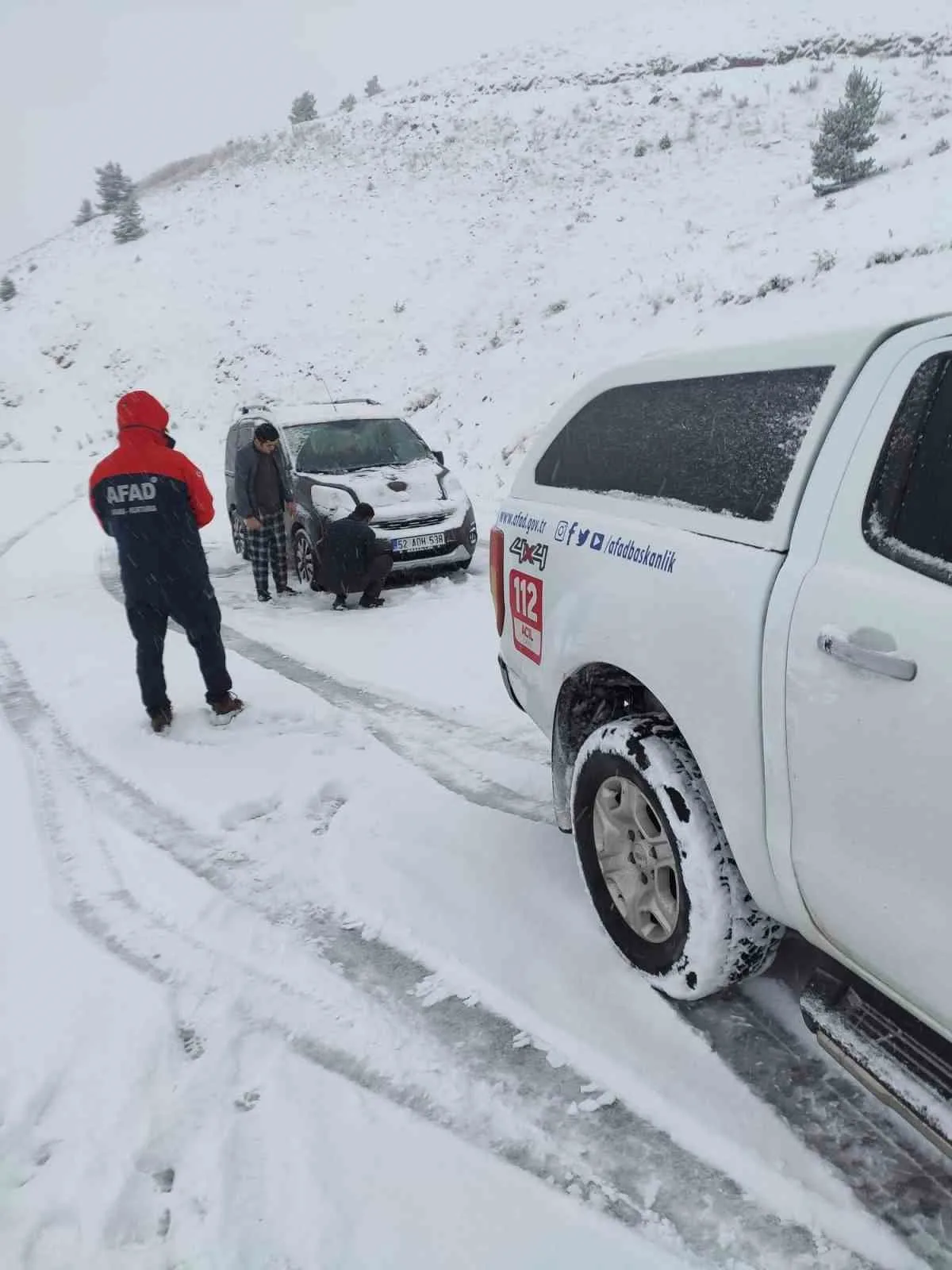 Giresun’da mahsur kalan vatandaşlar kurtarıldı