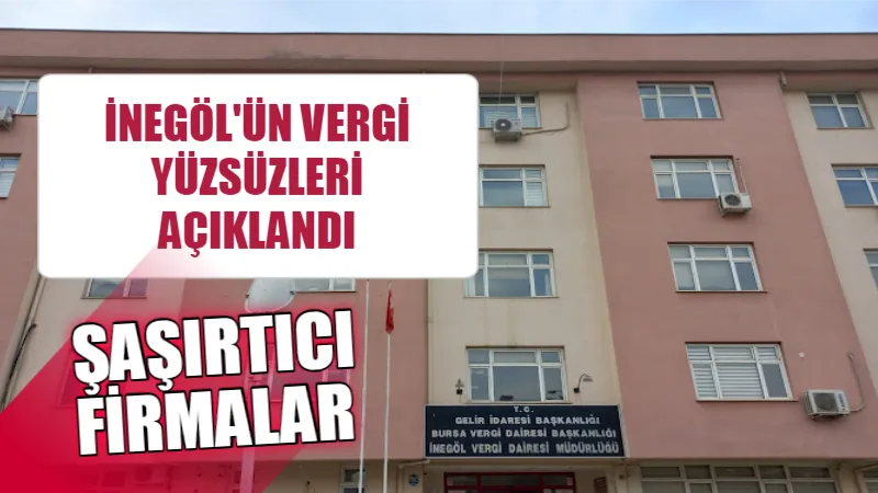 İnegöl’ün Vergi Yüzsüzleri Açıklandı: Şok Firmalar