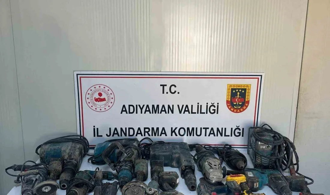 ADIYAMAN’DA, ÇALINTI İNŞAAT MALZEMELERİYLE