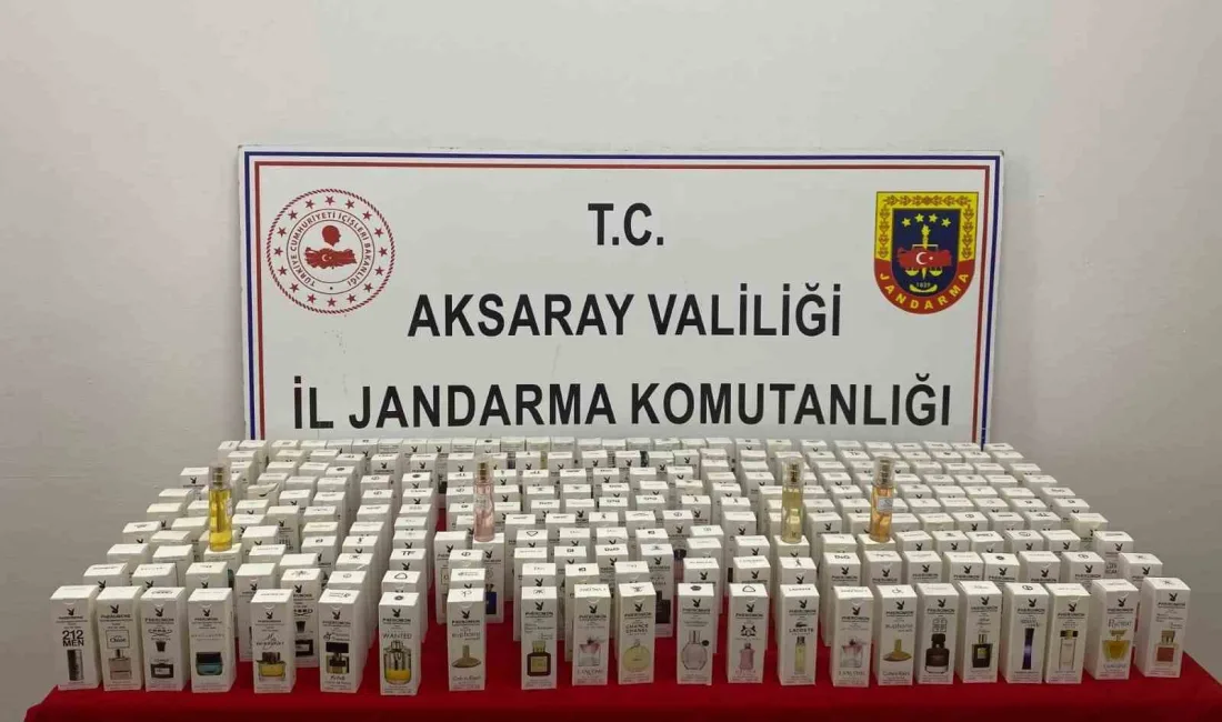 İSTANBUL’DAN AKSARAY’A KAÇAK PARFÜM