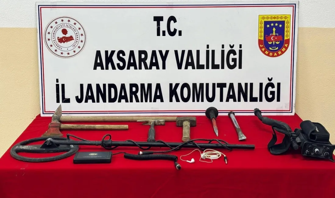 AKSARAY’DA KAÇAK KAZI YAPAN