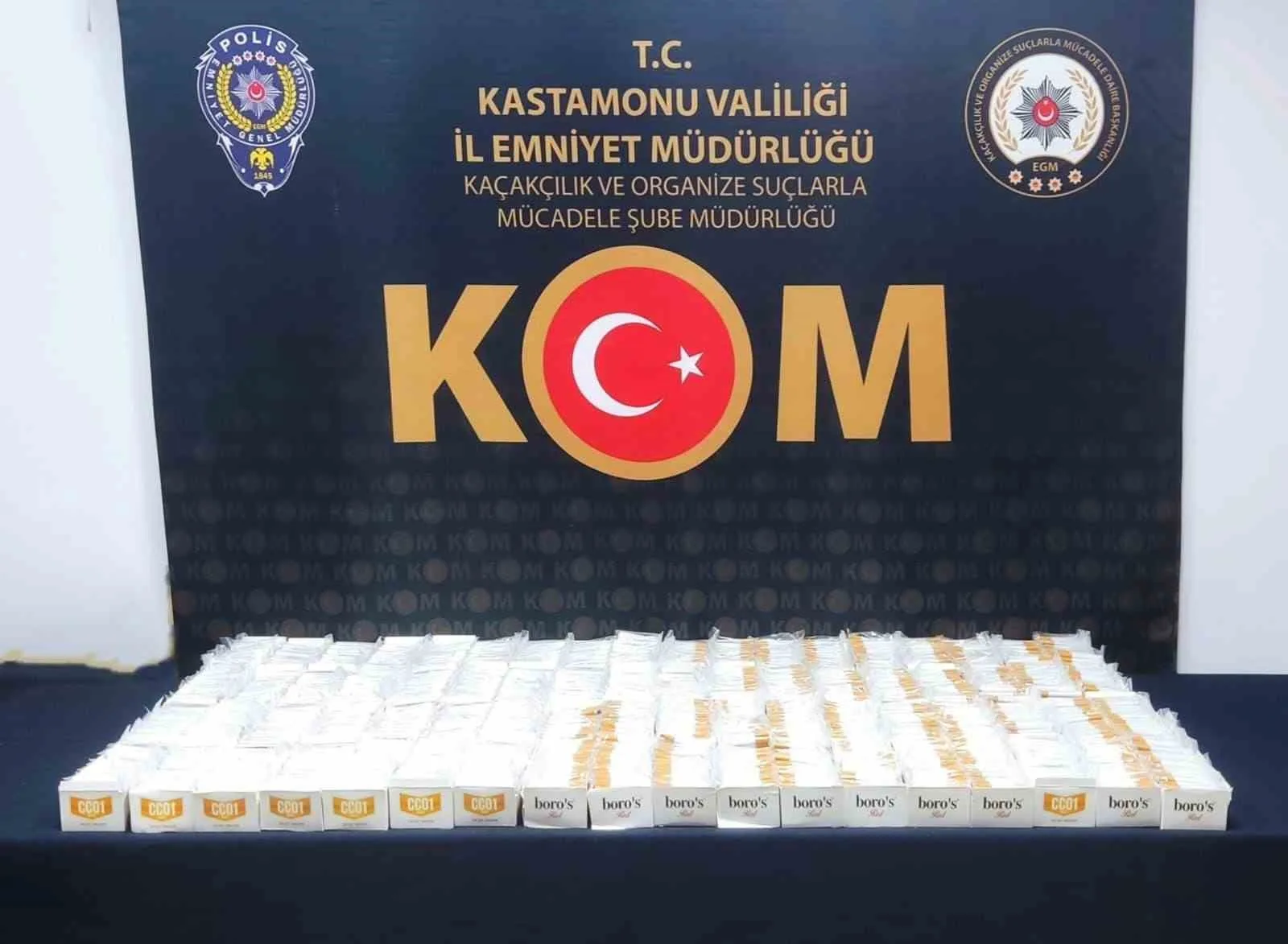 Kastamonu’da 14 bin 400 doldurulmuş makaron ele geçirildi