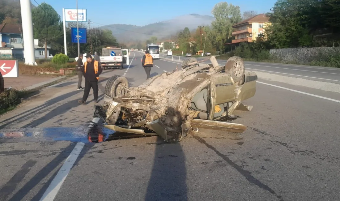 ZONGULDAK'TA SÜRÜCÜSÜNÜN DİREKSİYON HAKİMİYETİNİ